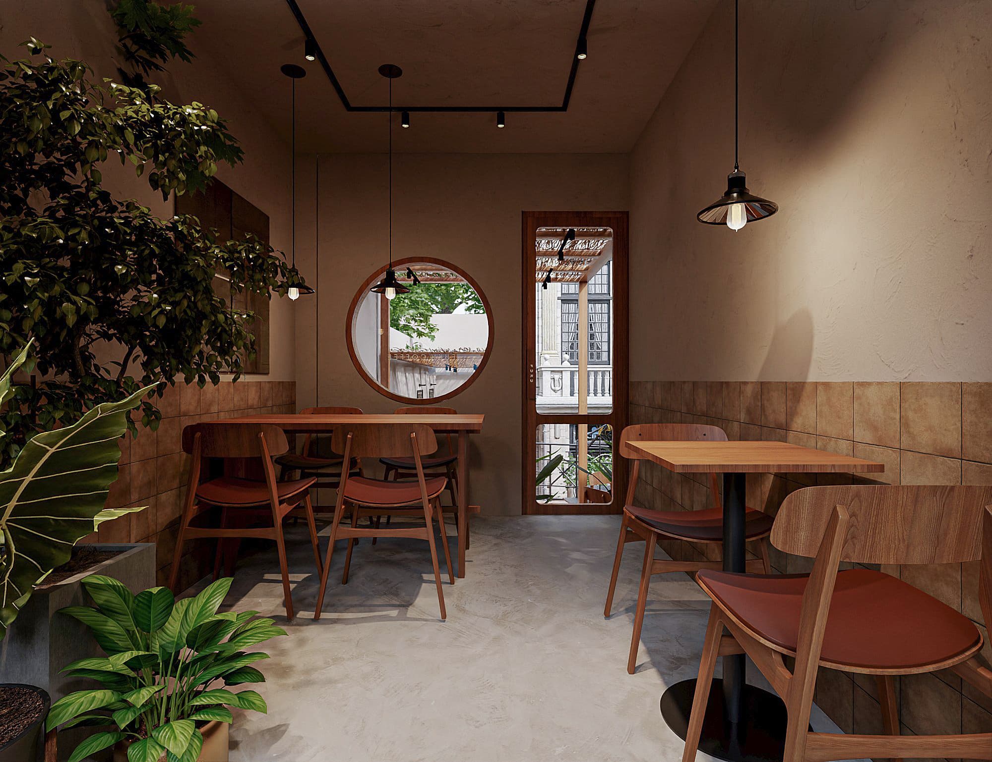 interior of coffee shop